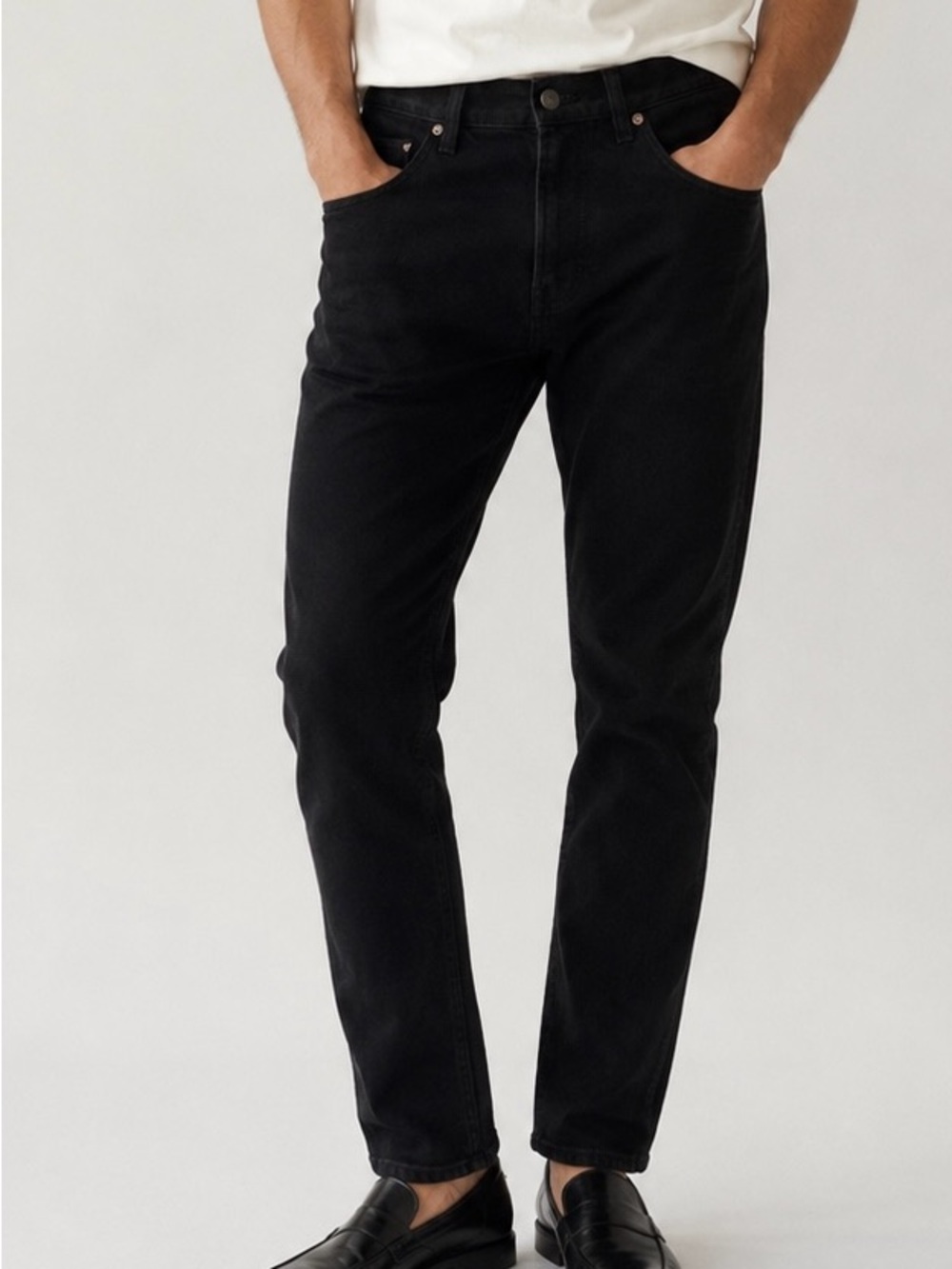 Everlane Black Slim Straight Jeans